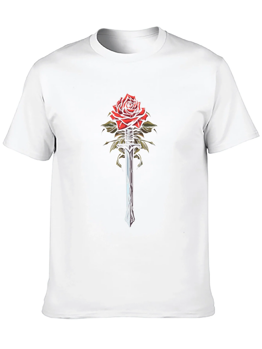 Rose and Sword Graphic Tee - Black product image 9