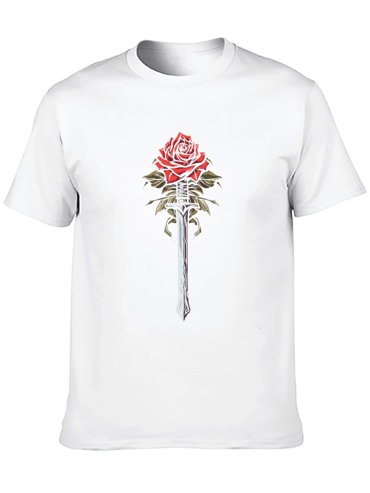 Rose and Sword Graphic Tee - Black product image 9