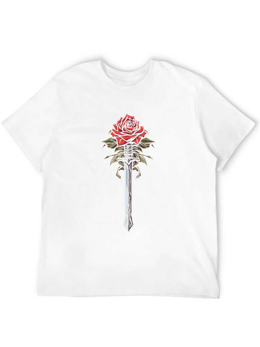 Rose and Sword Graphic Tee - Black product image 11