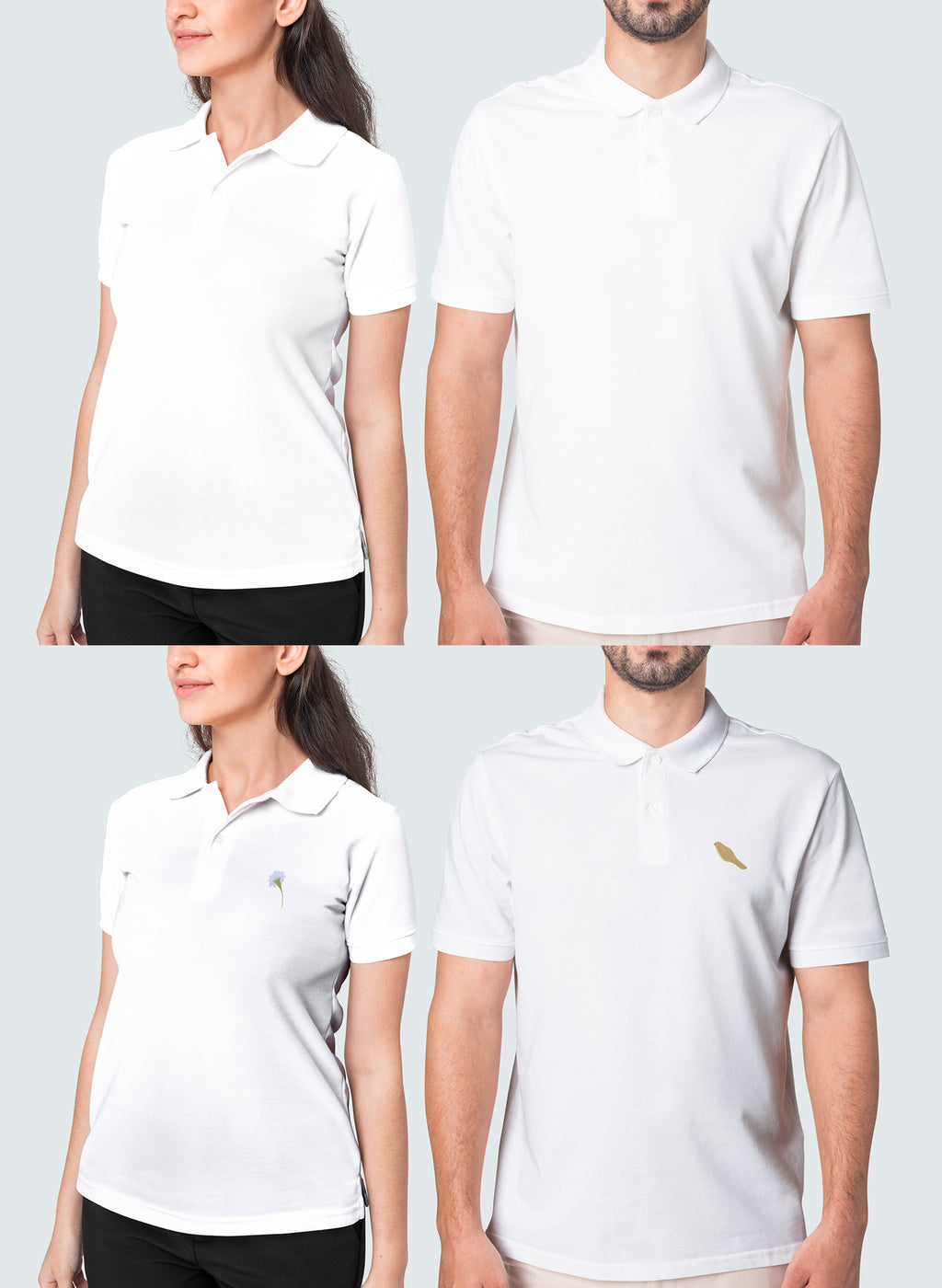 Polo Poliéster- Con 2 Diseños Personalizado