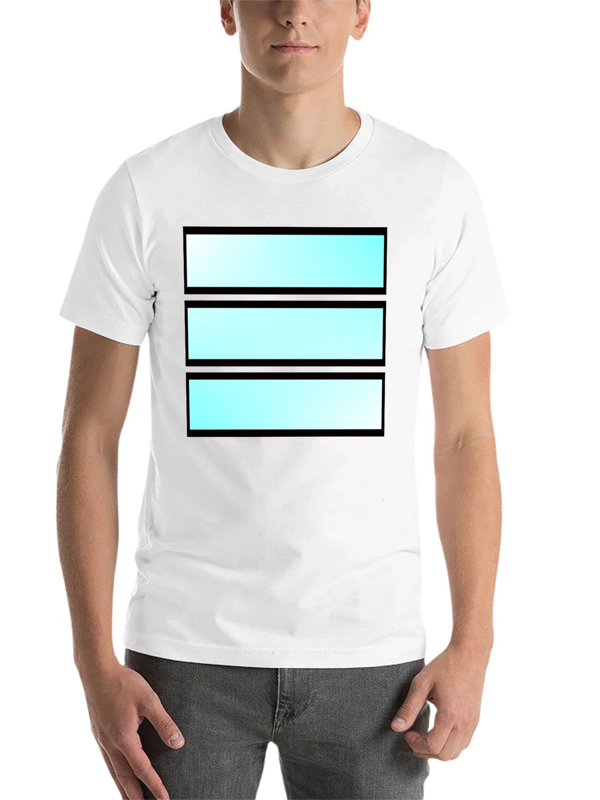 Modern Striped Graphic Tee - Cool Casual Wear product image 10