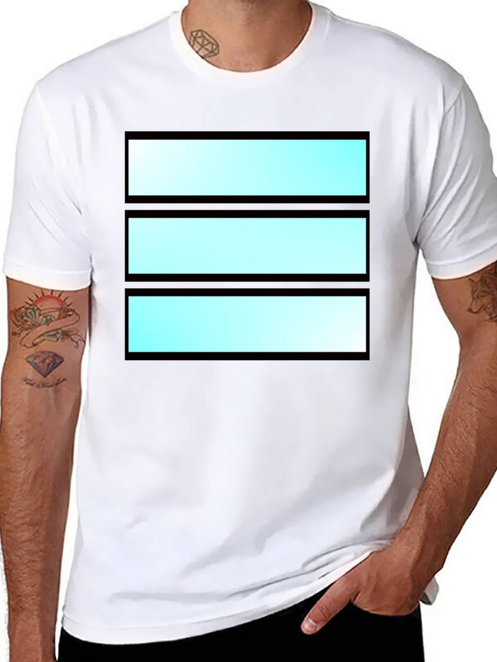 Modern Striped Graphic Tee - Cool Casual Wear product image 7
