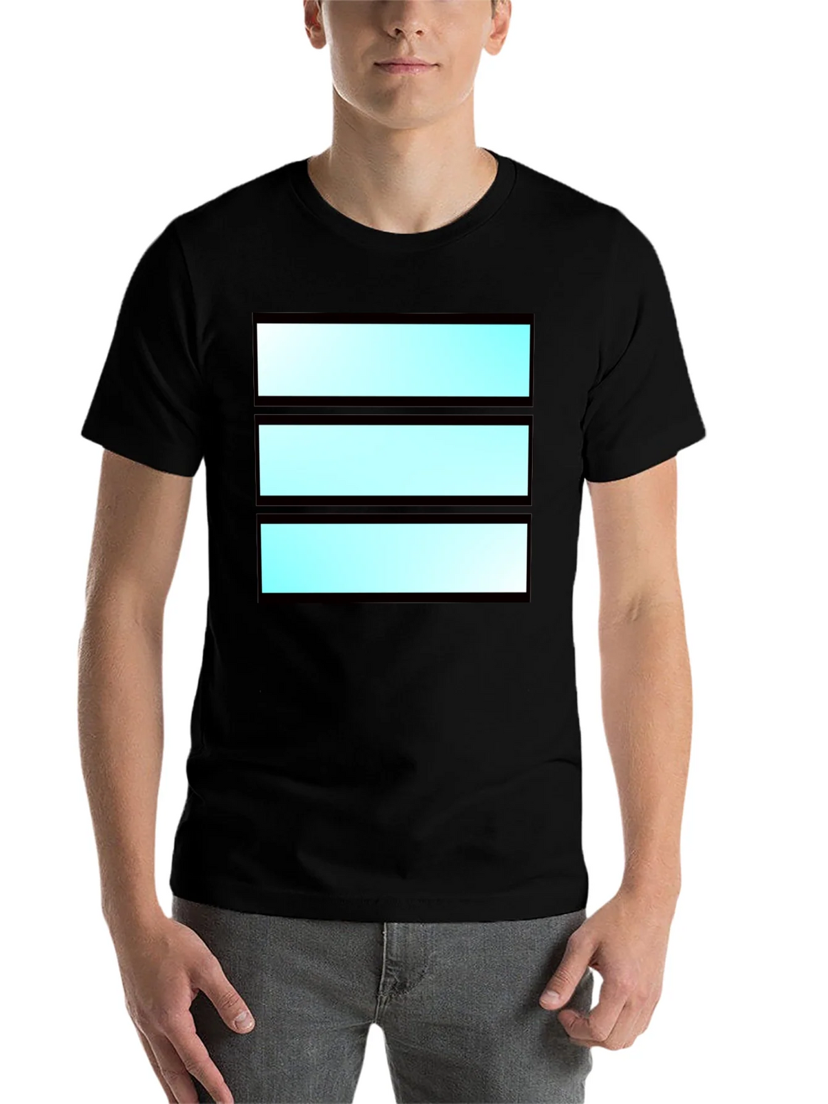 Modern Striped Graphic Tee - Cool Casual Wear product image 4