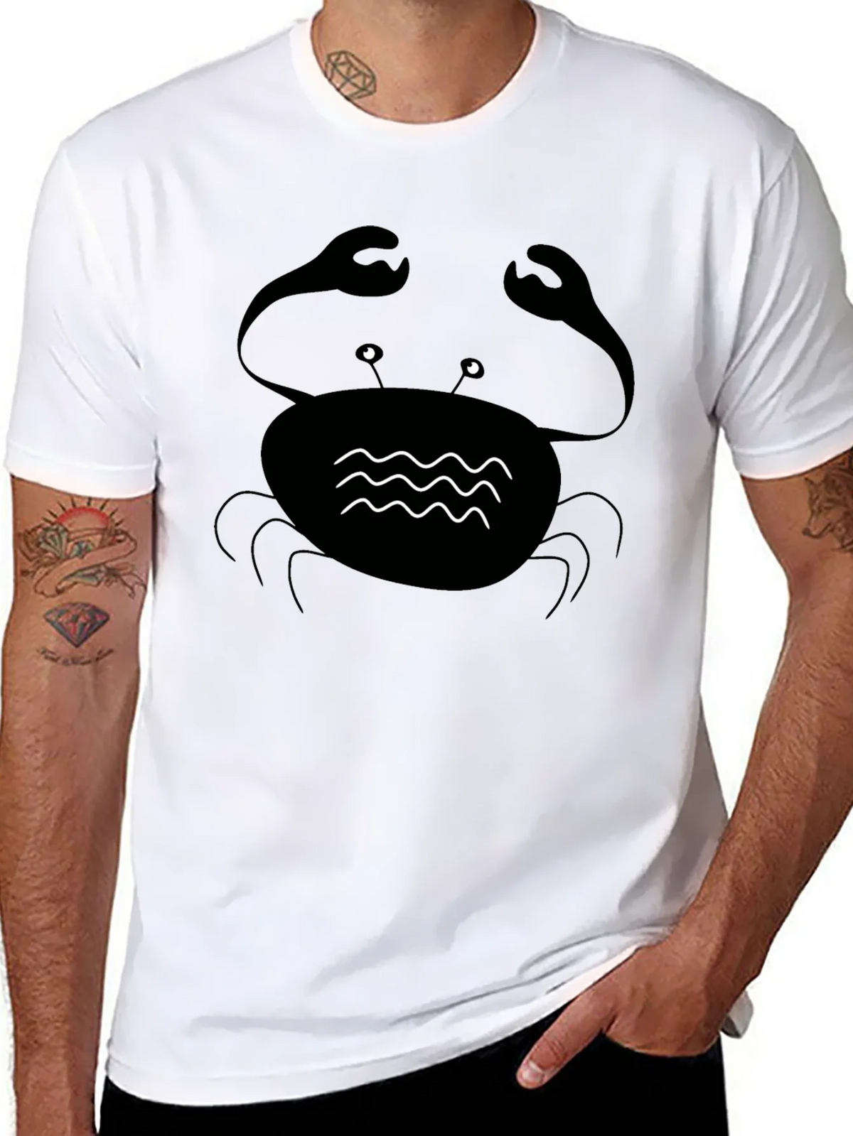 Black Crab Graphic Tee - Coastal Style Comfort product image 7