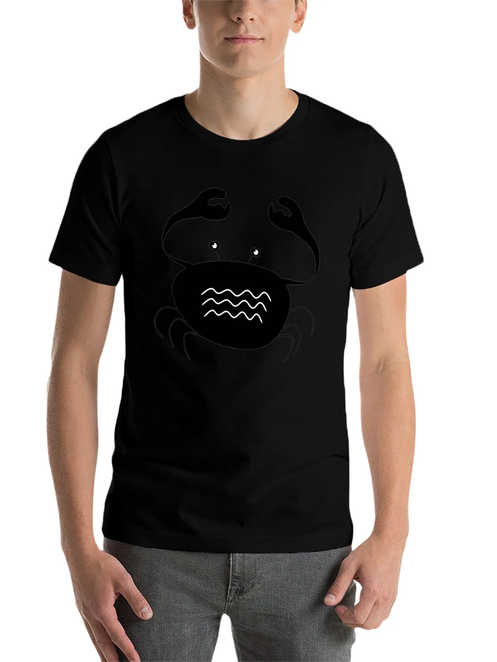 Black Crab Graphic Tee - Coastal Style Comfort product image 4