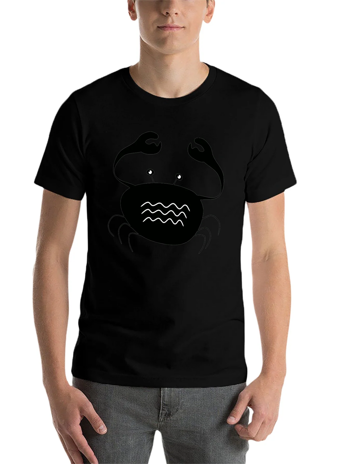 Black Crab Graphic Tee - Coastal Style Comfort product image 4