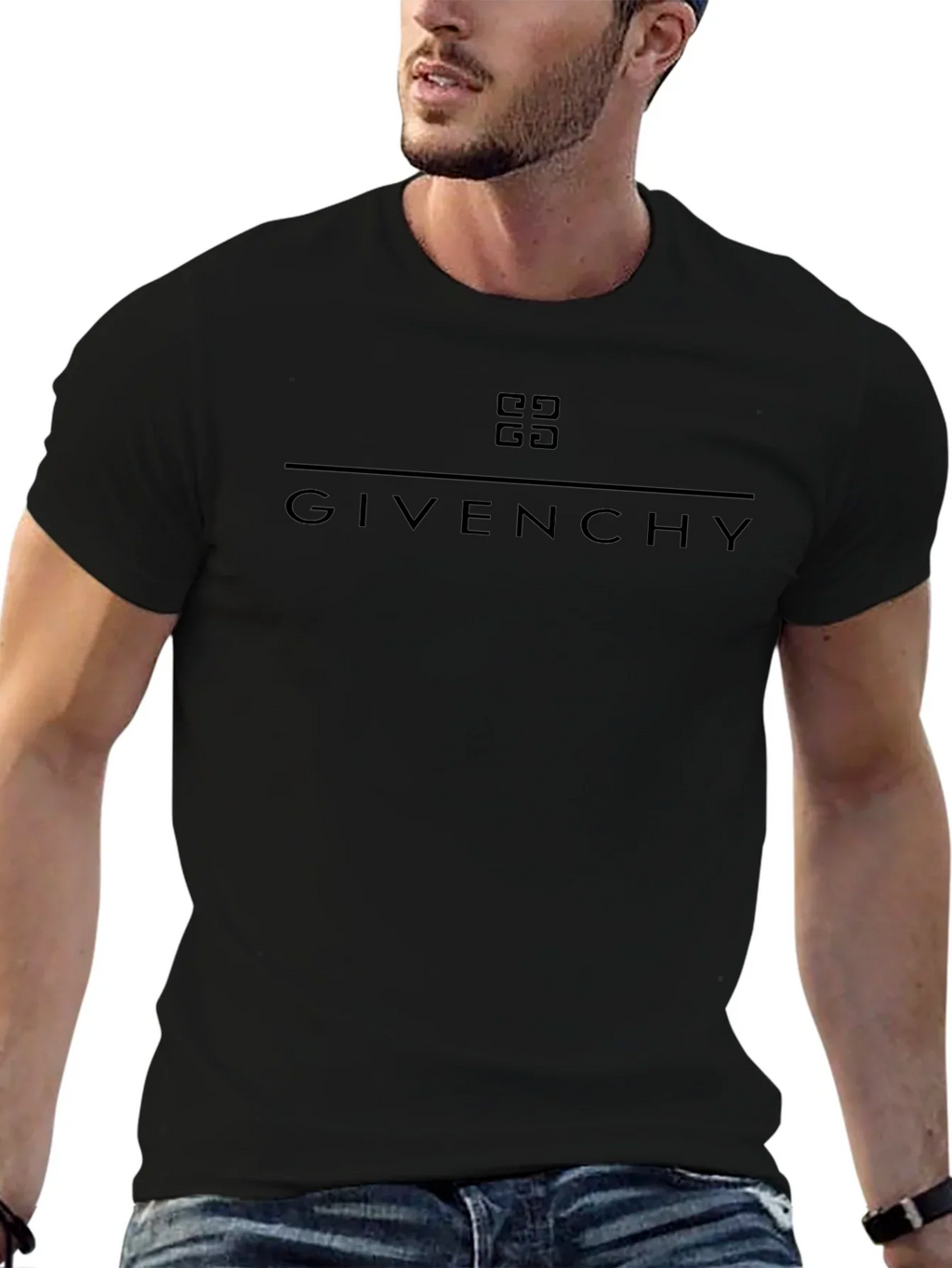 Givenchy Mens Black Logo Tee - Stylish & Comfortable product image 7