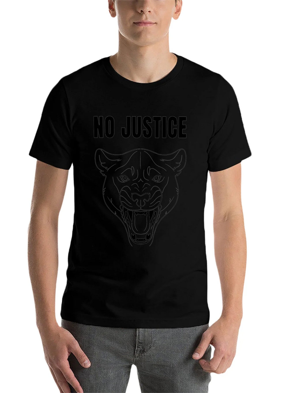 No Justice Panther Graphic Tee product image 4