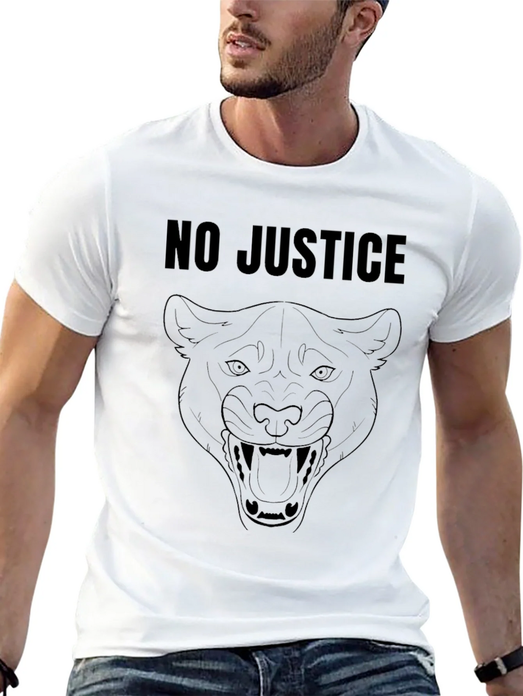 No Justice Panther Graphic Tee product image 12
