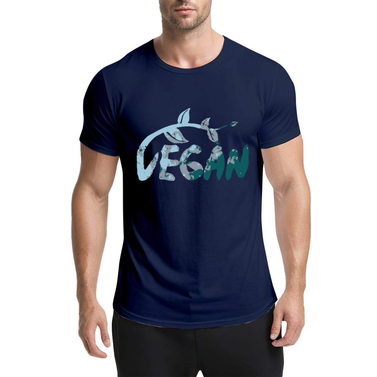 Vegan Graphic Tee - Watercolor Botanical Vine & Floral product image 1