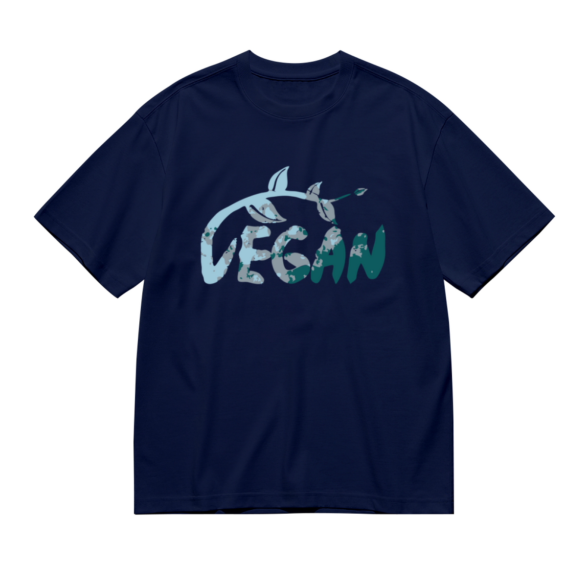 Vegan Graphic Tee - Watercolor Botanical Vine & Floral product image 2