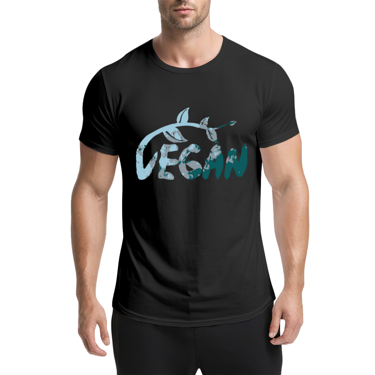 Vegan Graphic Tee - Watercolor Botanical Vine & Floral product image 9