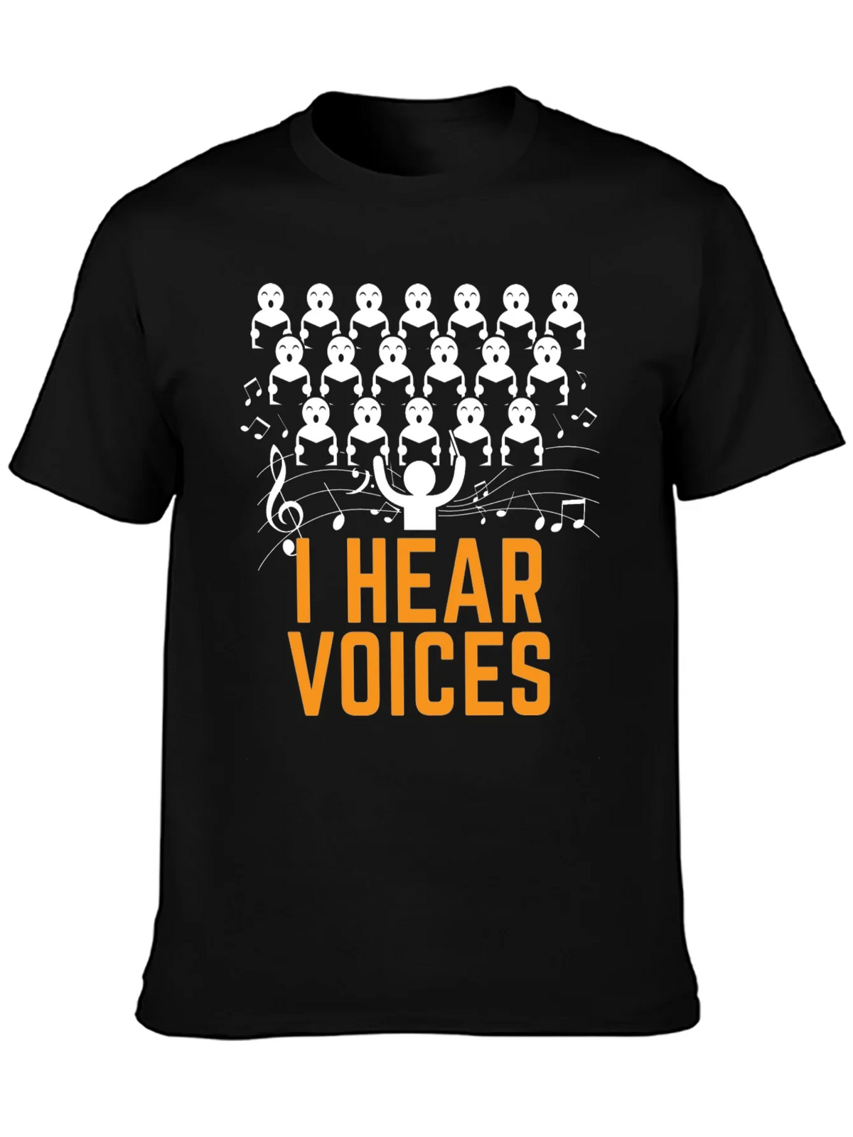I Hear Voices Choir T-Shirt - Funny Music Tee product image 3