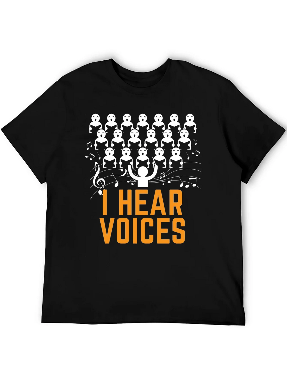 I Hear Voices Choir T-Shirt - Funny Music Tee product image 5