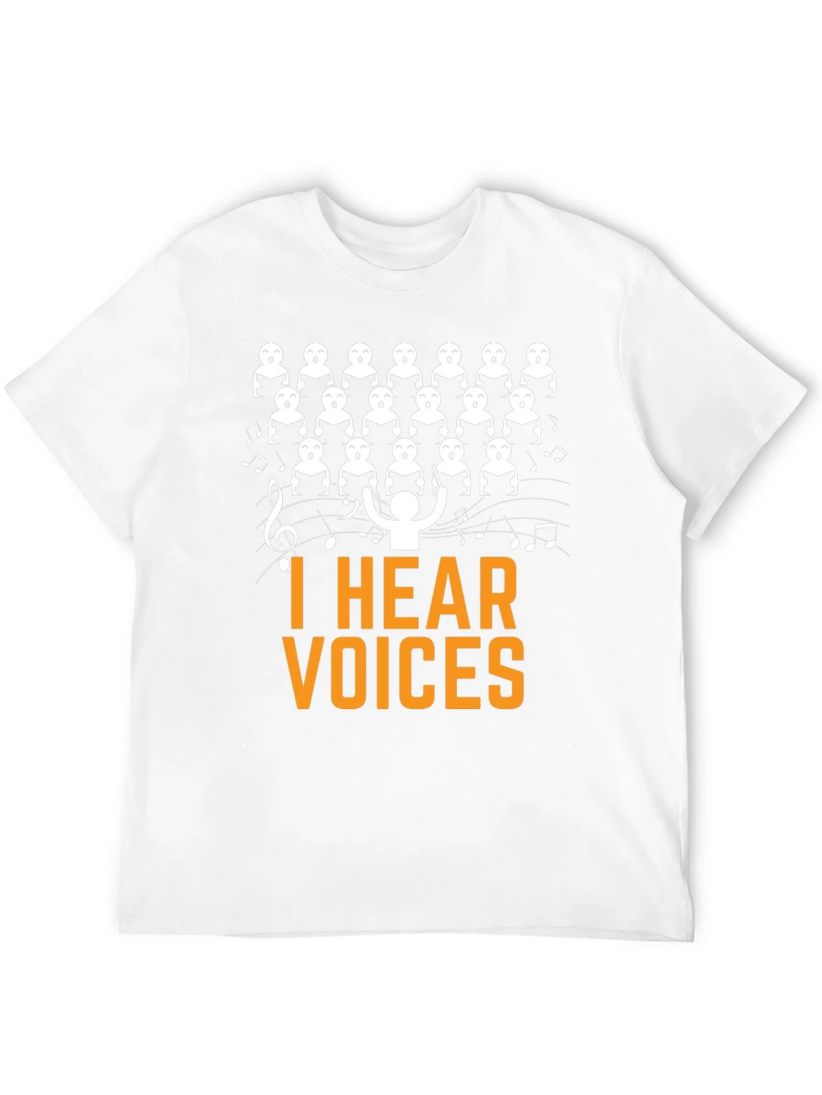 I Hear Voices Choir T-Shirt - Funny Music Tee product image 11