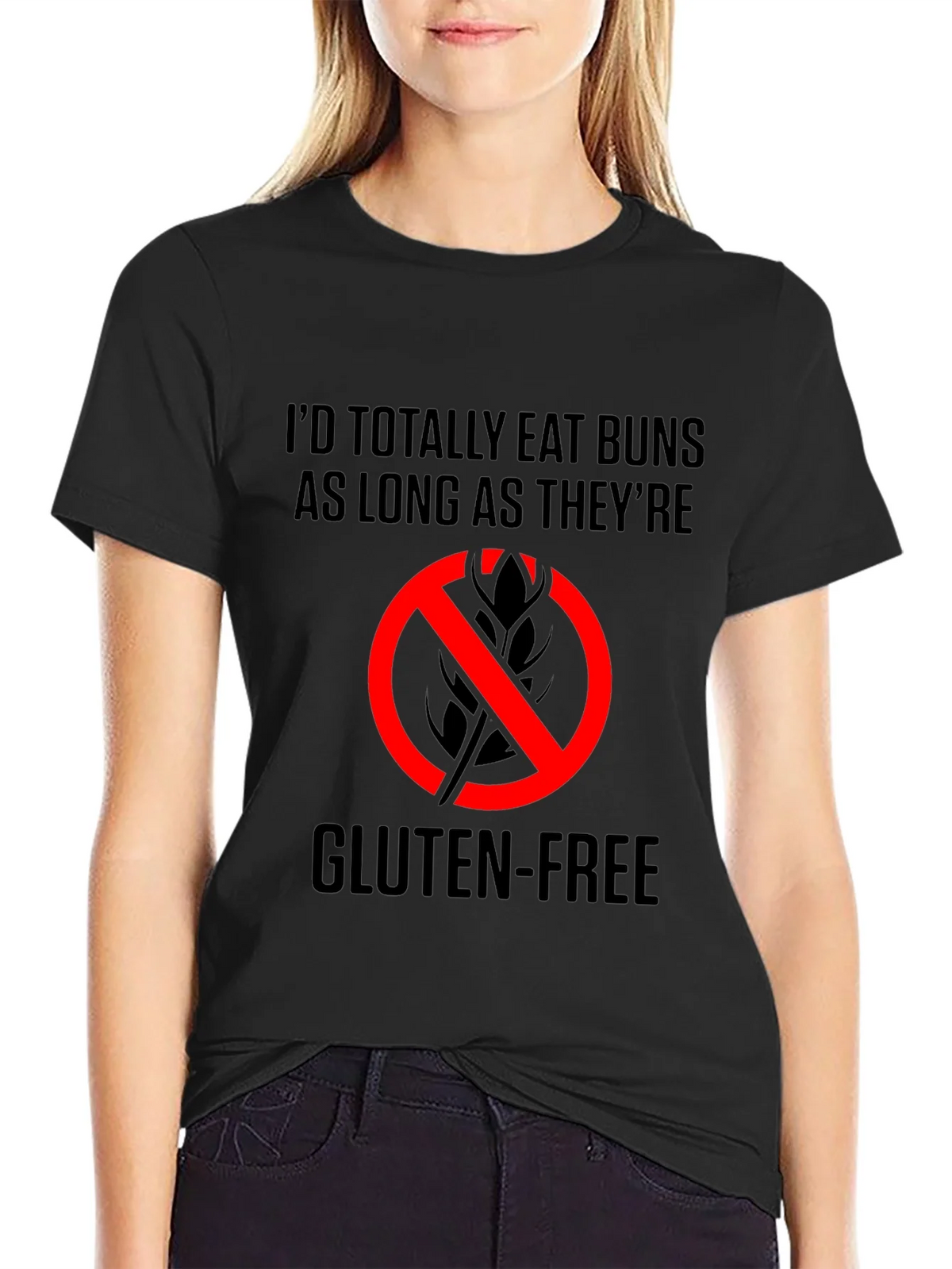 Gluten-Free Buns T-Shirt - Eat As Long As Theyre product image 2
