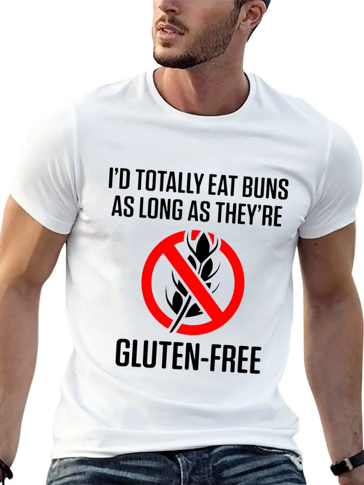 Gluten-Free Buns T-Shirt - Eat As Long As Theyre product image 12