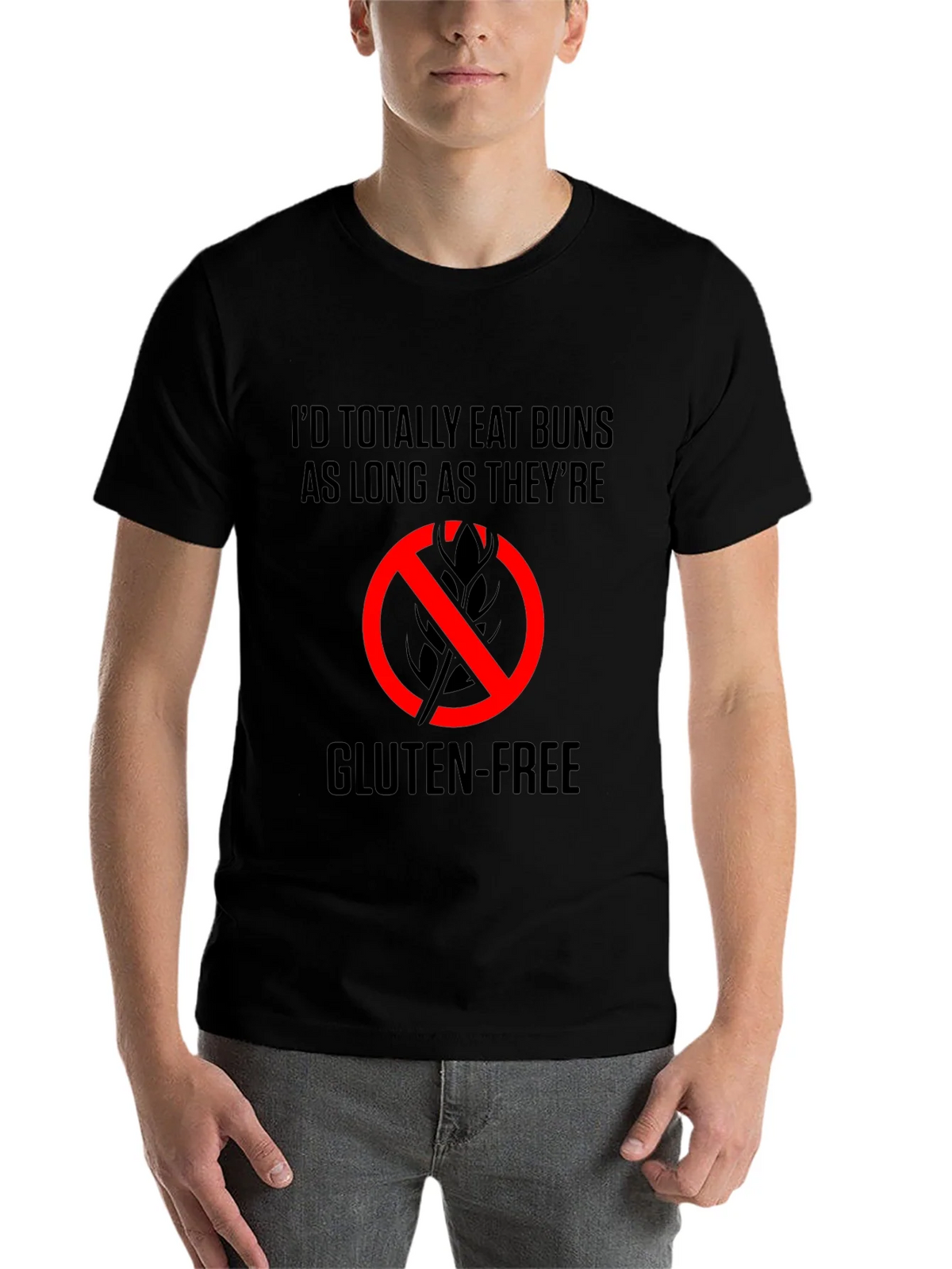 Gluten-Free Buns T-Shirt - Eat As Long As Theyre product image 4