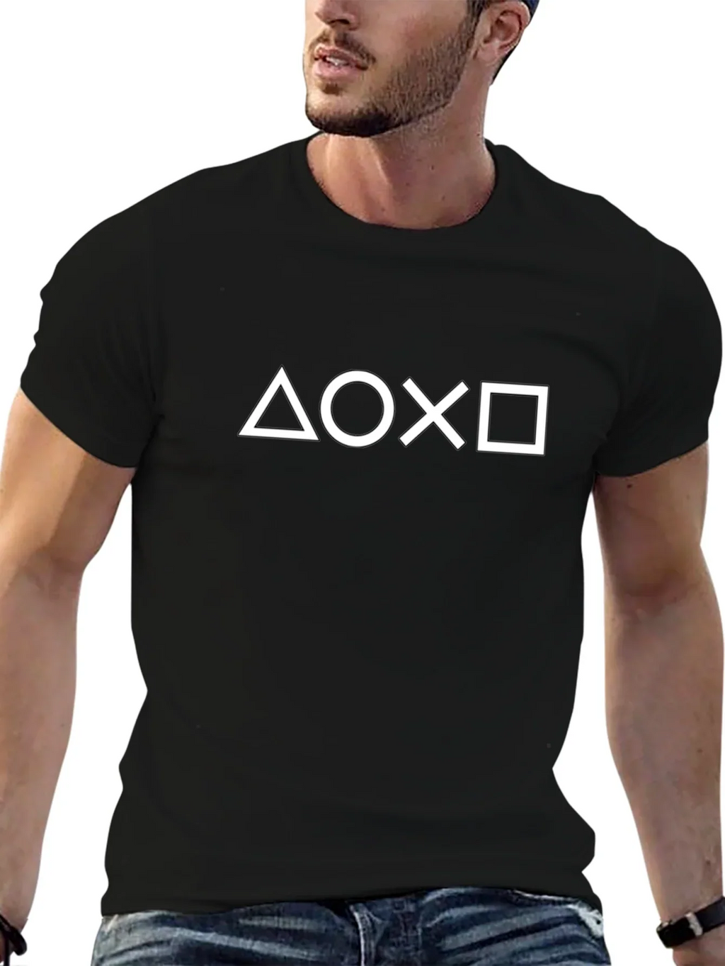 PlayStation Symbols Graphic Black T-Shirt product image 6