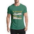 Vintage A Flute In Hand Makes A Very Fine Man Funny Graphic product image 1