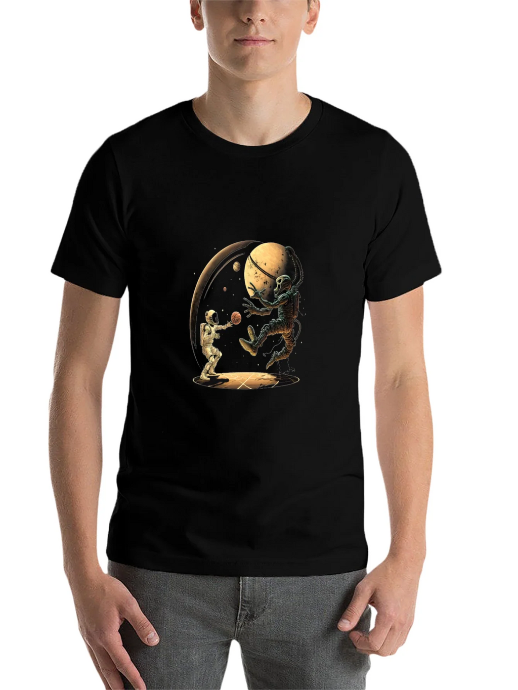 Astronaut Basketball Graphic Tee - Cool Space Design product image 4