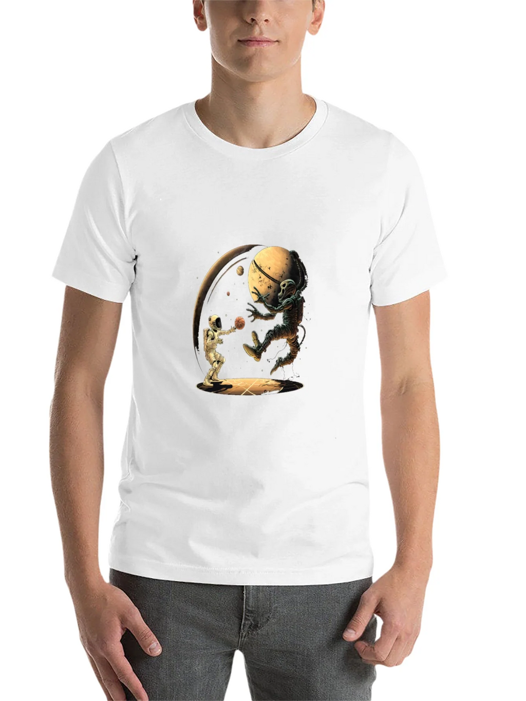 Astronaut Basketball Graphic Tee - Cool Space Design product image 10