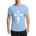 Stylized Pointed Cross Diamond Arms Graphic Tee Aesthetic product image 1