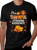 Thankful Stocking Associate Thanksgiving T-Shirt product image 1