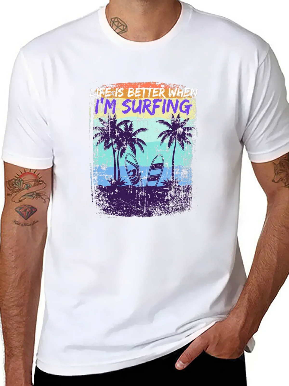 Life is Better Surfing Graphic T-Shirt product image 7