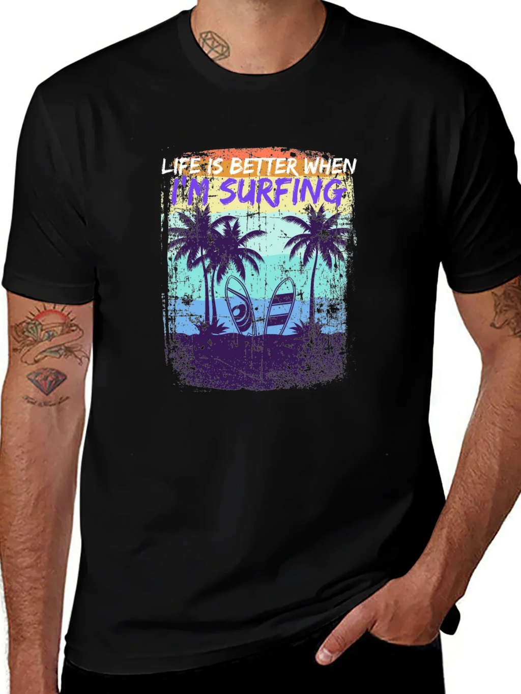 Life is Better Surfing Graphic T-Shirt product image 1