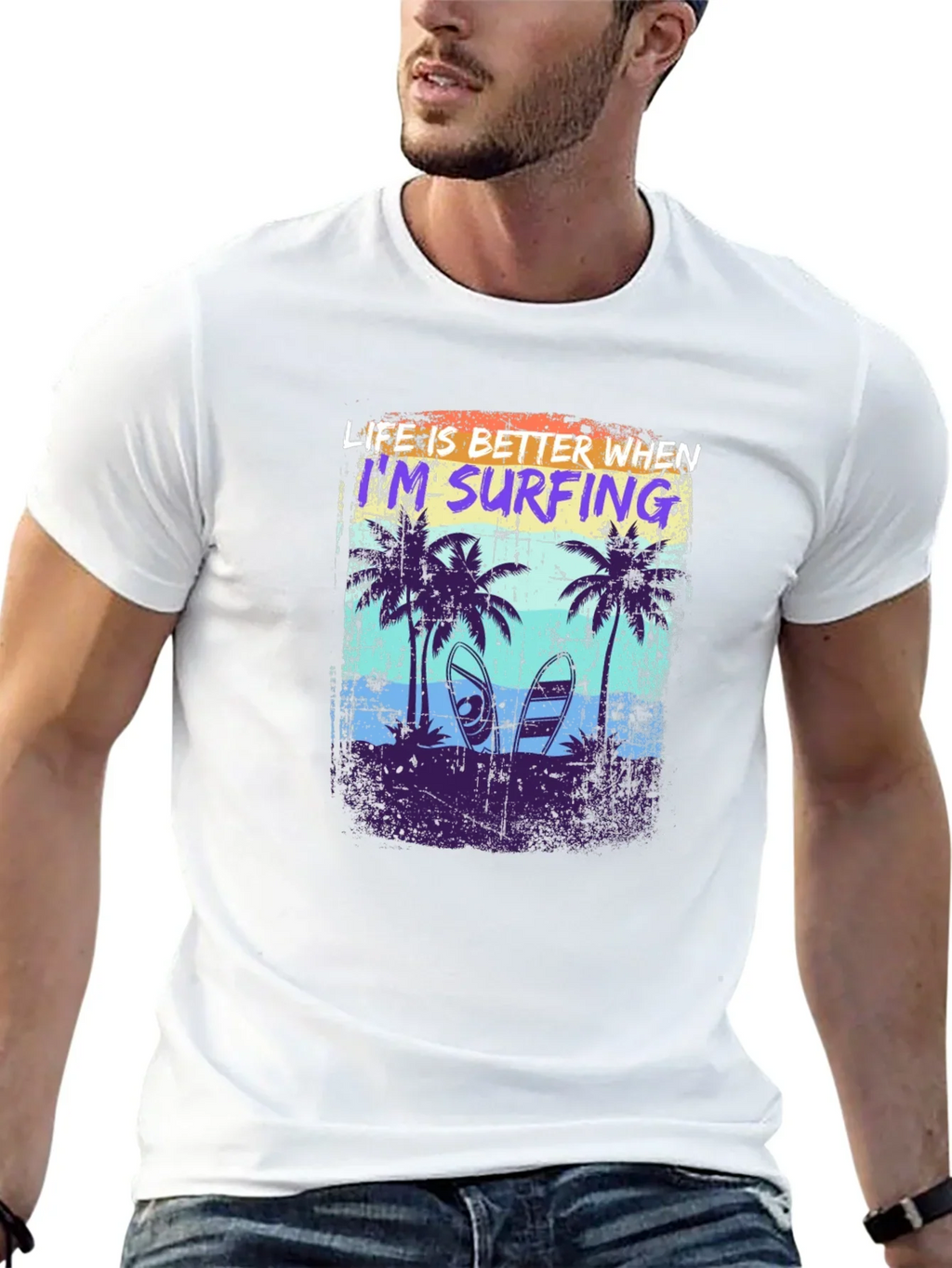 Life is Better Surfing Graphic T-Shirt product image 12