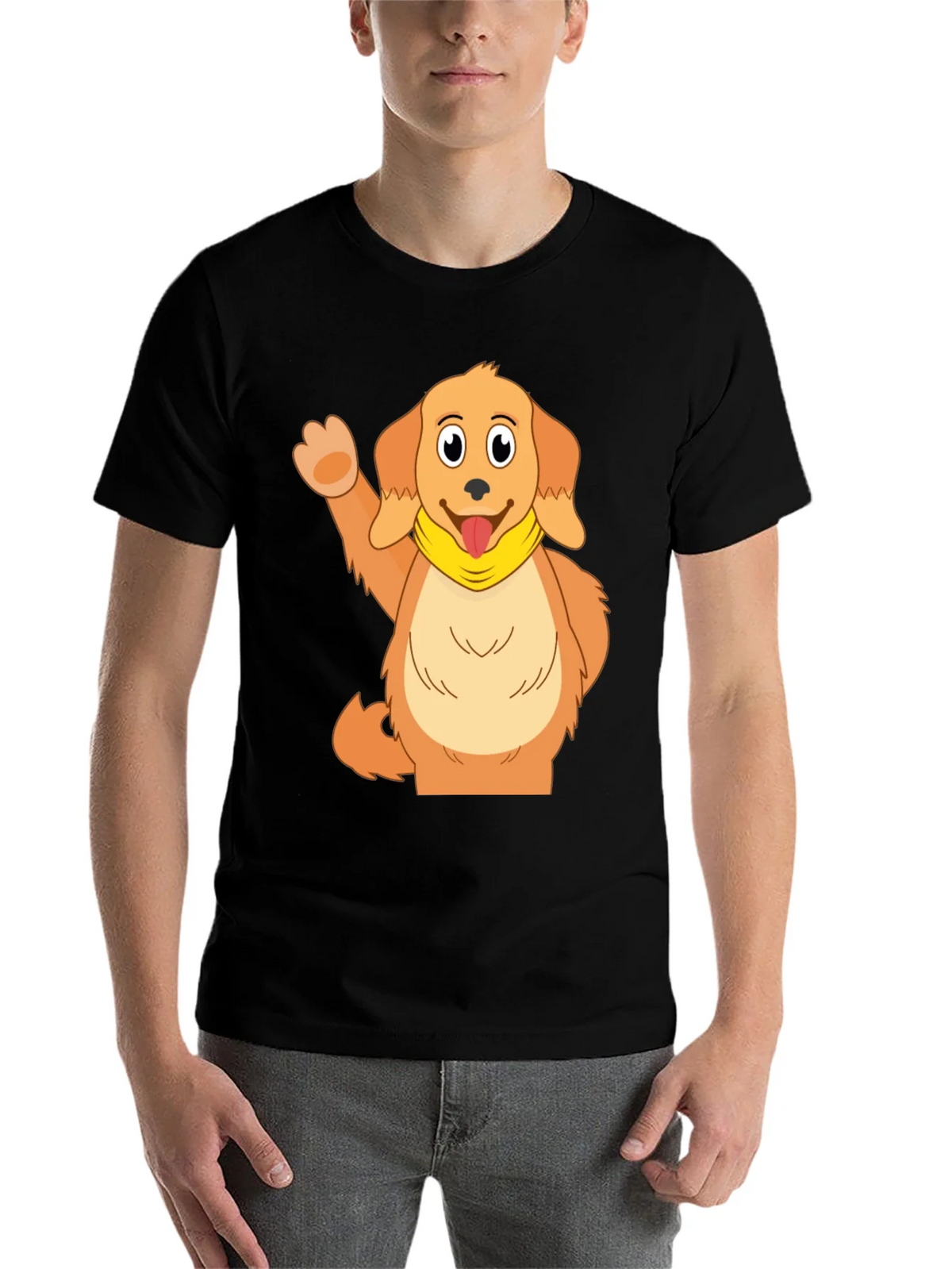 Cute Cartoon Dog Graphic T-Shirt product image 4