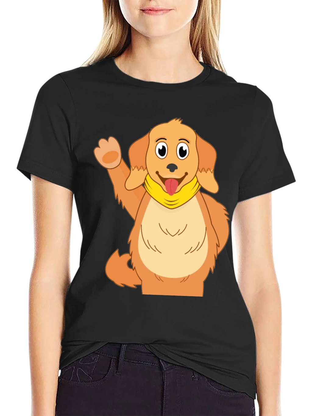 Cute Cartoon Dog Graphic T-Shirt product image 2