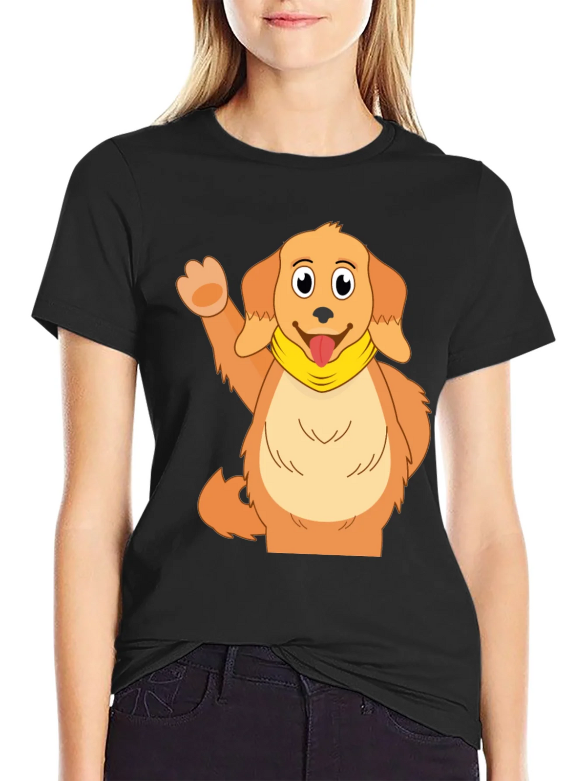 Cute Cartoon Dog Graphic T-Shirt product image 2