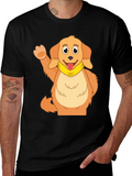 Cute Cartoon Dog Graphic T-Shirt product image 1