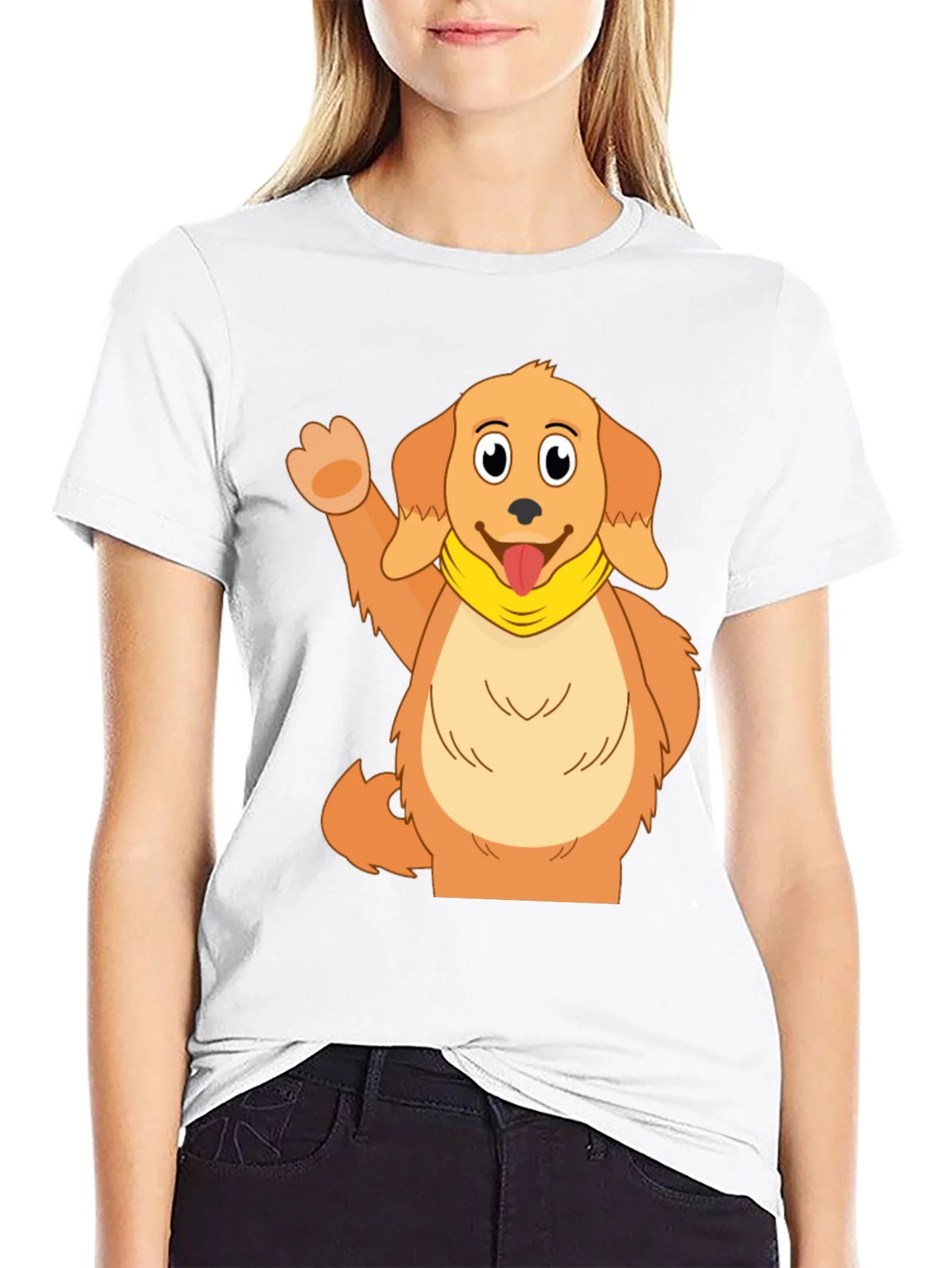 Cute Cartoon Dog Graphic T-Shirt product image 8