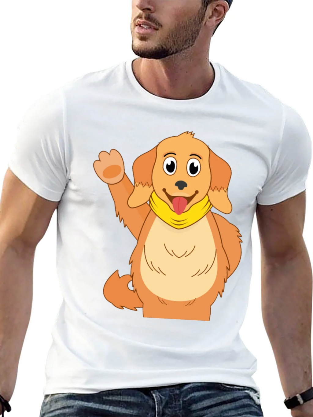 Cute Cartoon Dog Graphic T-Shirt product image 12