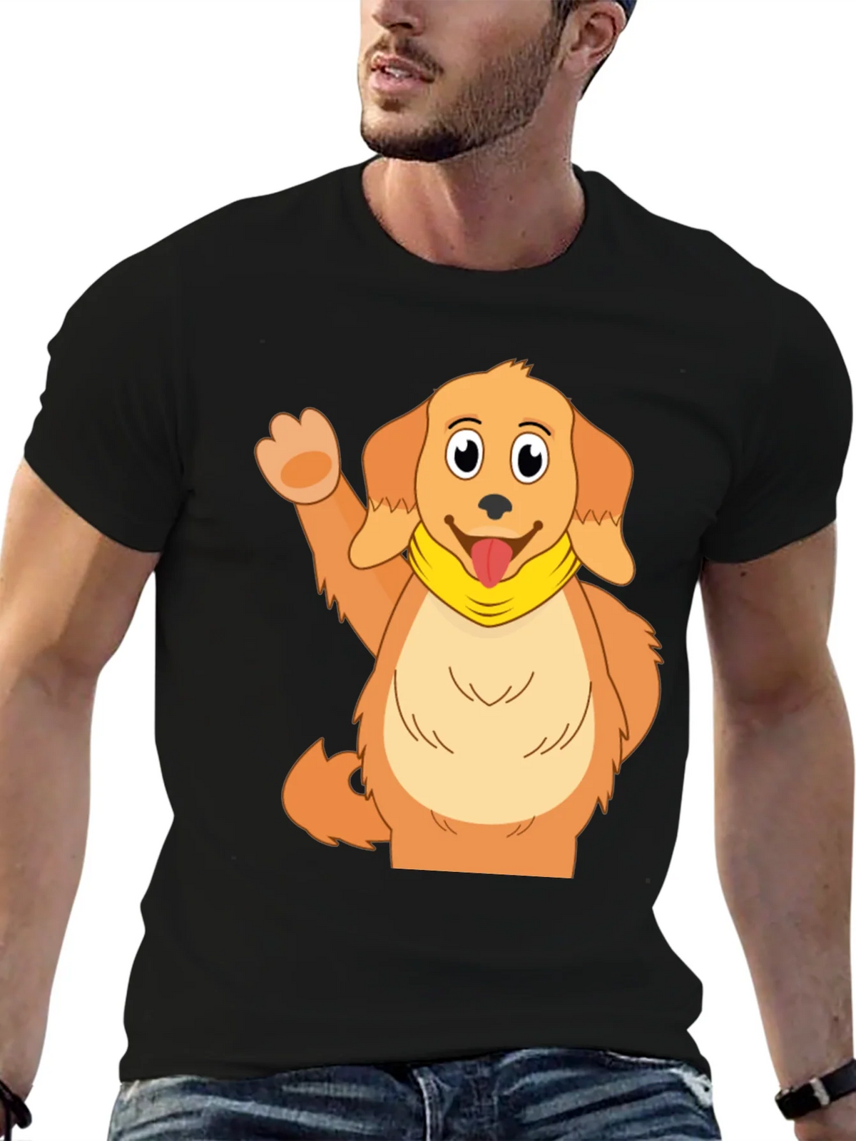 Cute Cartoon Dog Graphic T-Shirt product image 6