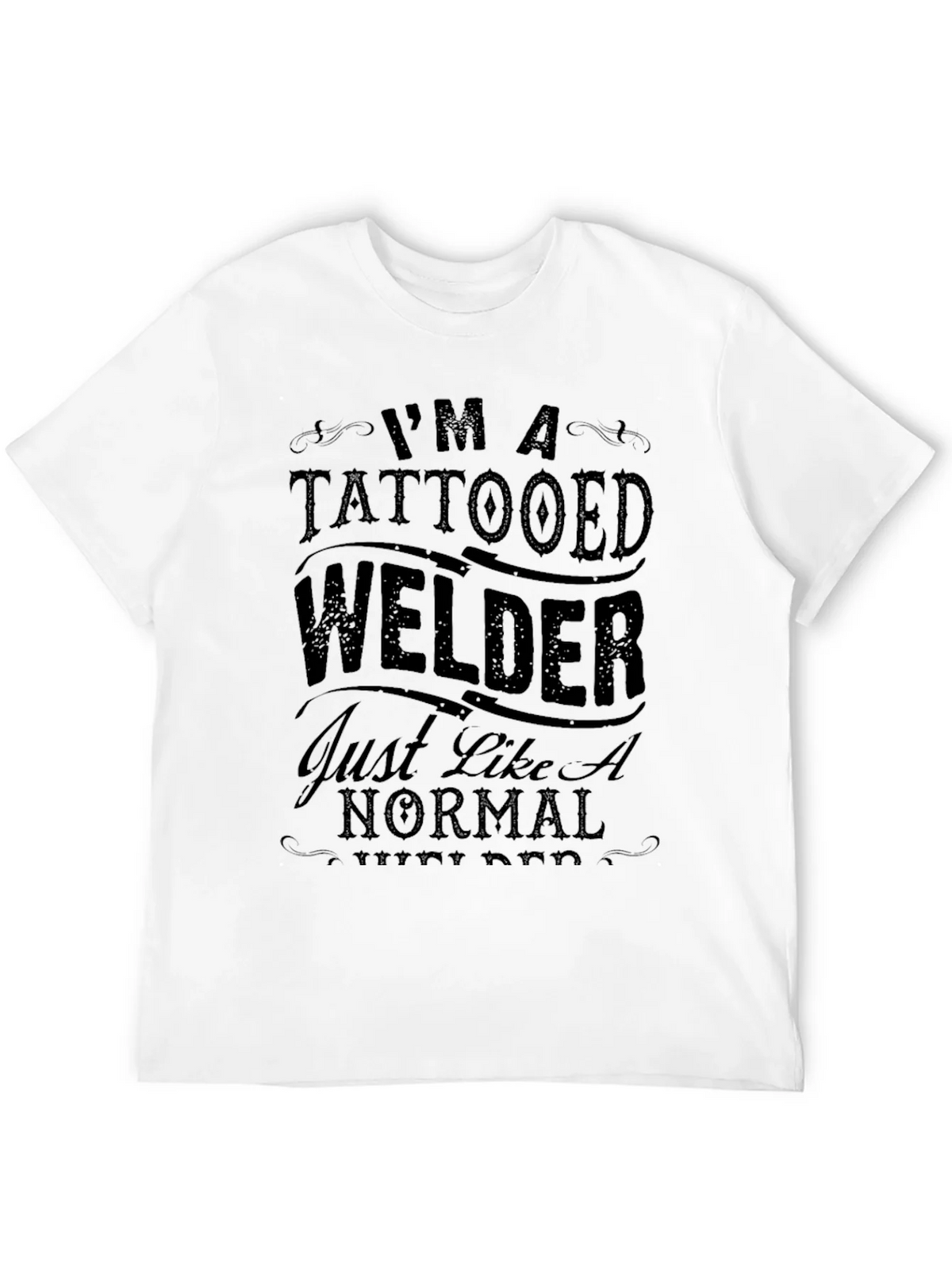 Tattooed Welder Graphic T-Shirt - Black product image 11