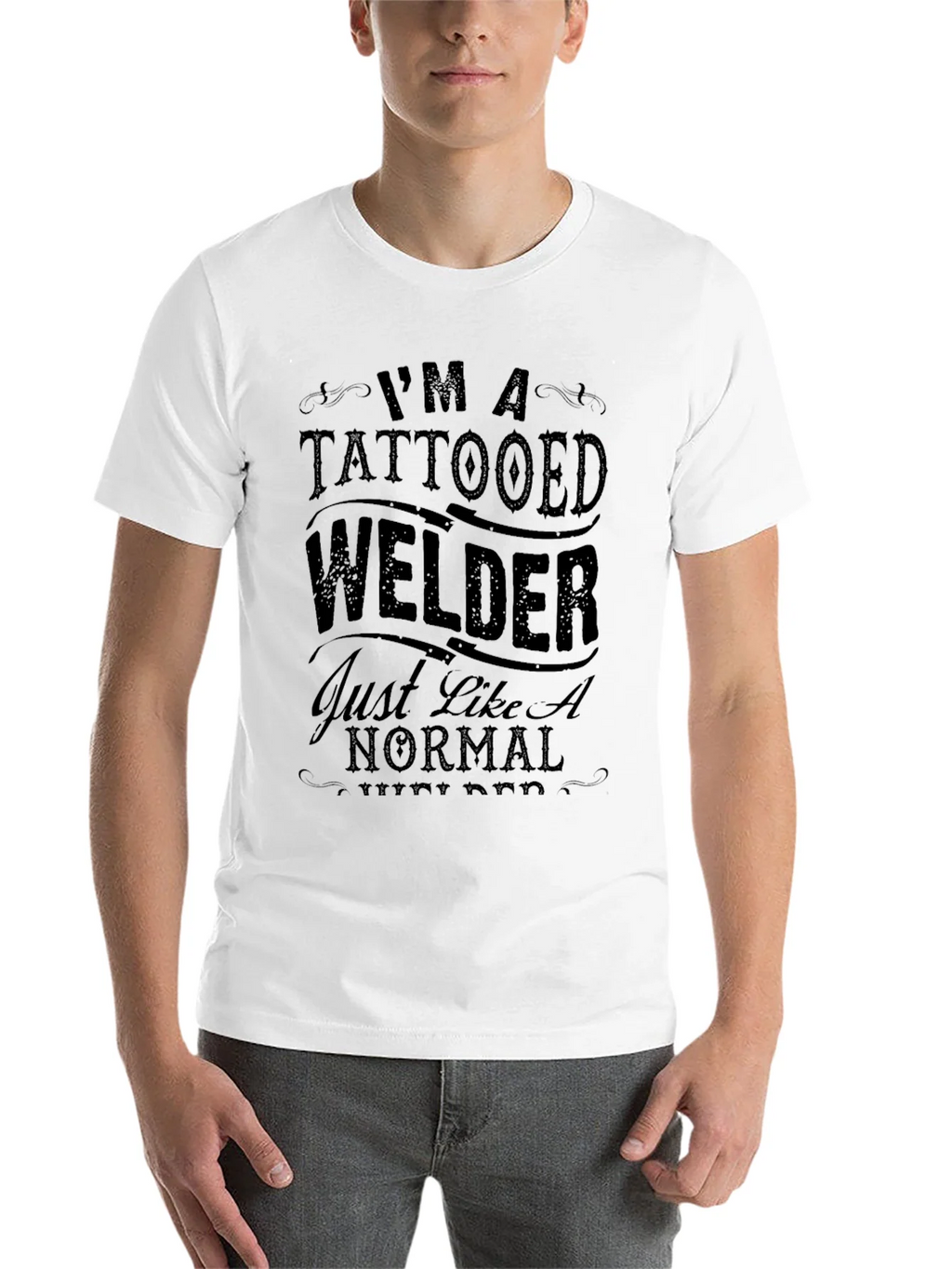 Tattooed Welder Graphic T-Shirt - Black product image 10