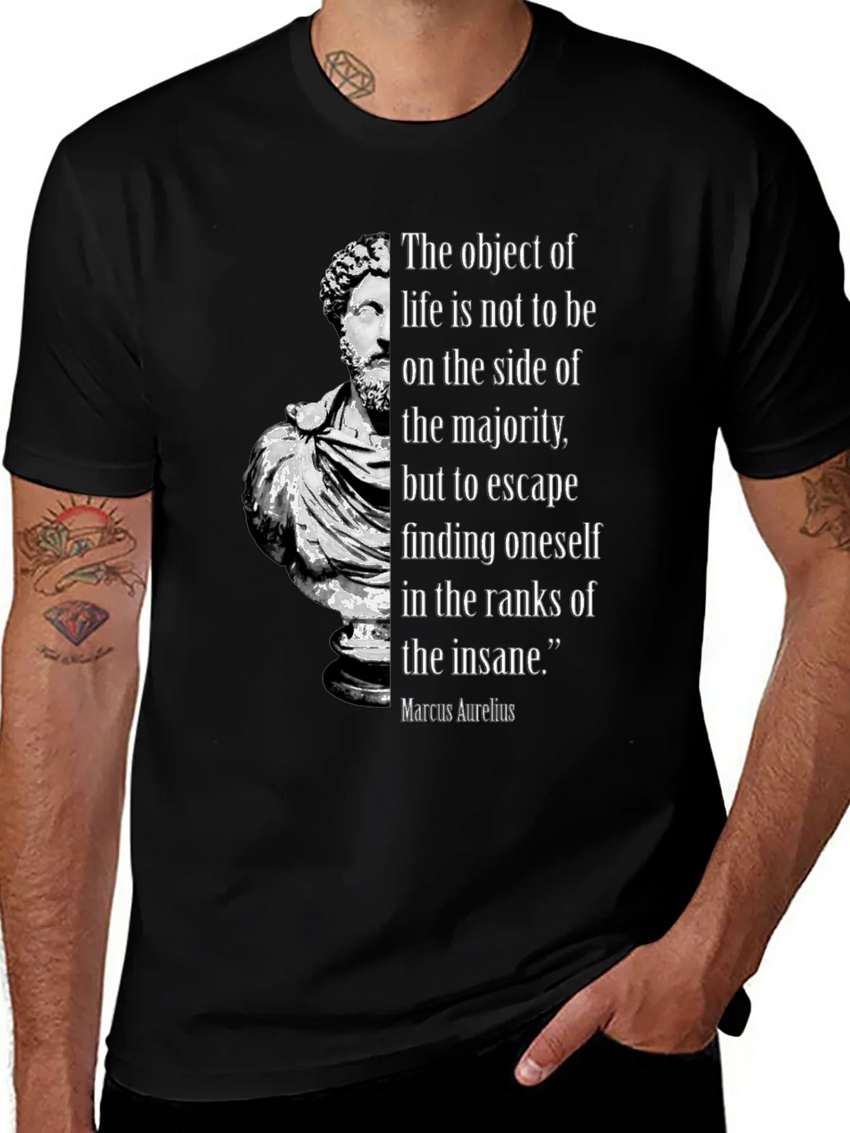Marcus Aurelius Philosophy T-Shirt - Stoic Quote product image 1