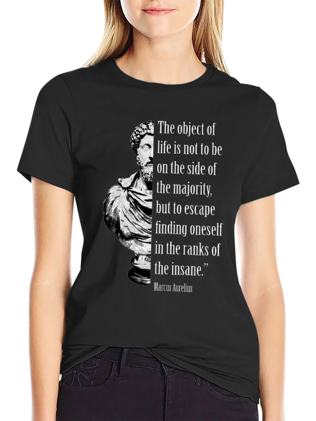 Marcus Aurelius Philosophy T-Shirt - Stoic Quote product image 2