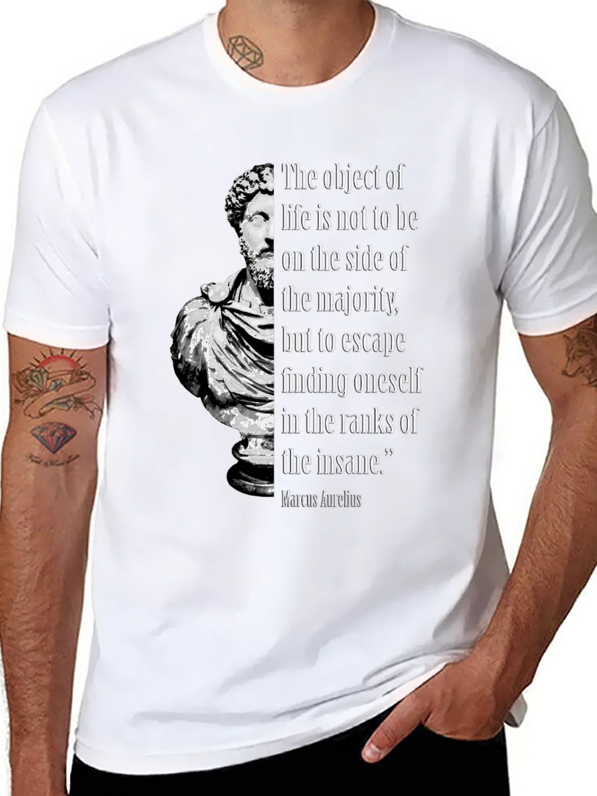 Marcus Aurelius Philosophy T-Shirt - Stoic Quote product image 7