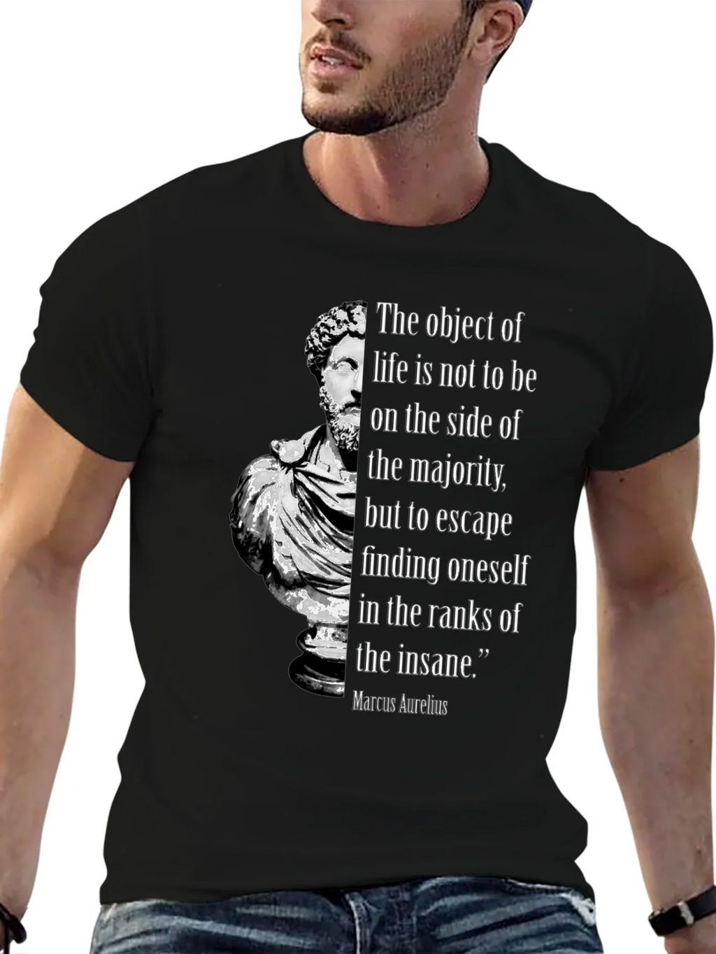 Marcus Aurelius Philosophy T-Shirt - Stoic Quote product image 6