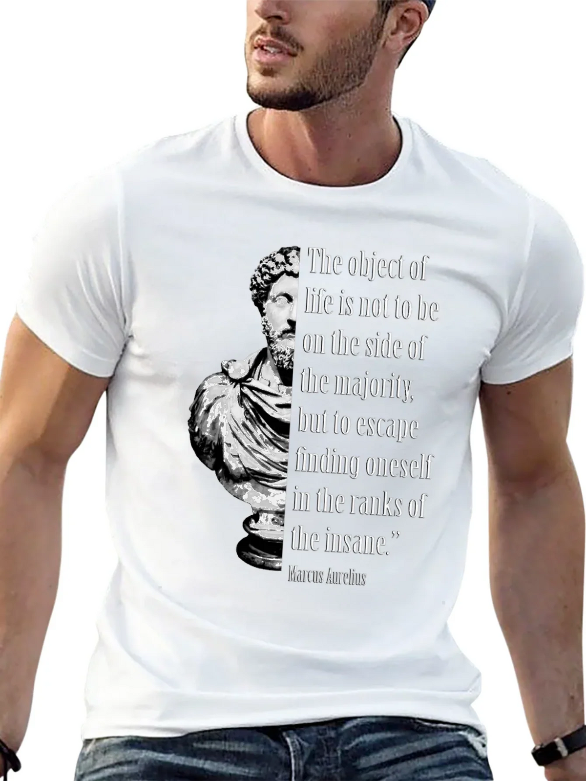 Marcus Aurelius Philosophy T-Shirt - Stoic Quote product image 12