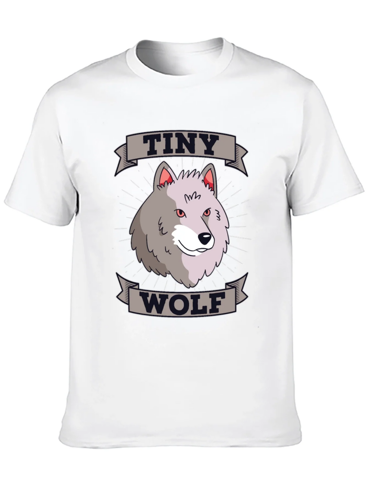Tiny Wolf Graphic T-Shirt - Black Cotton Blend Tee product image 9