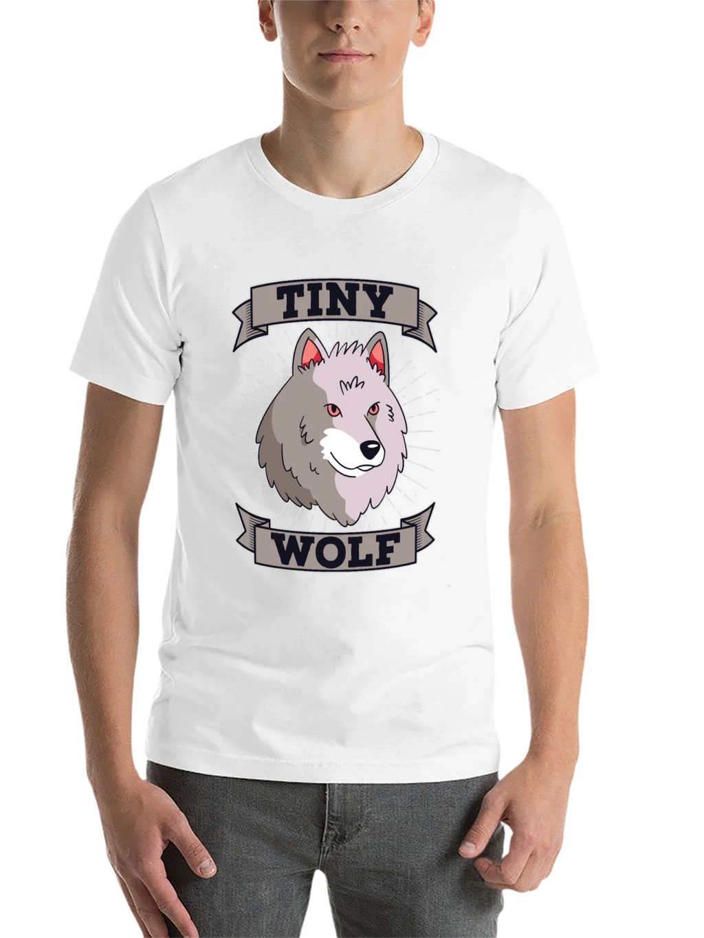 Tiny Wolf Graphic T-Shirt - Black Cotton Blend Tee product image 10