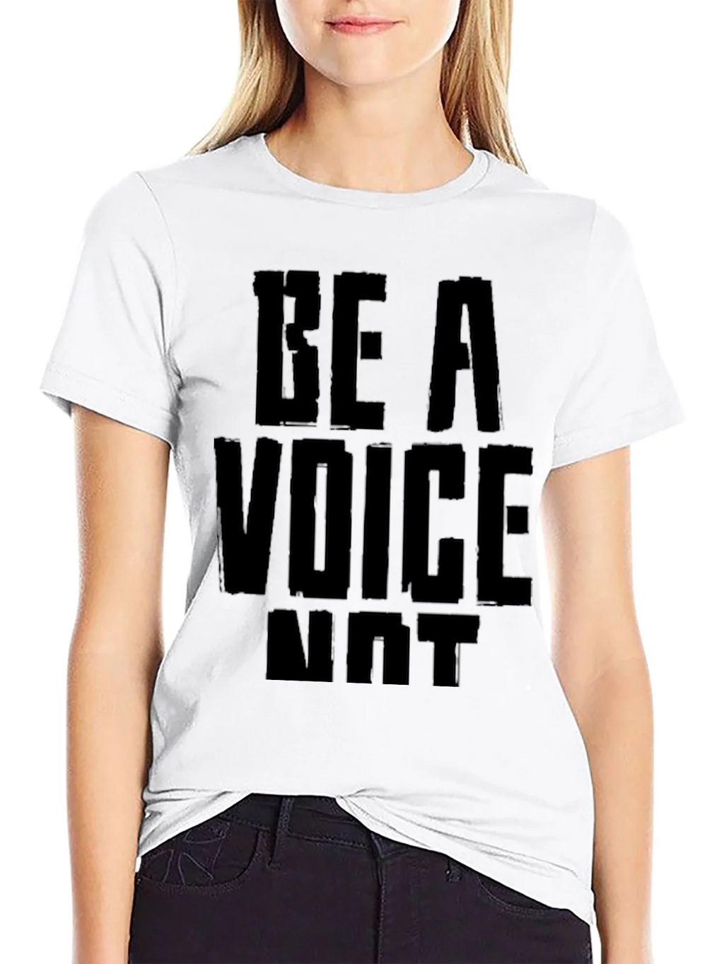Be A Voice Not an Echo Black Graphic Tee product image 8