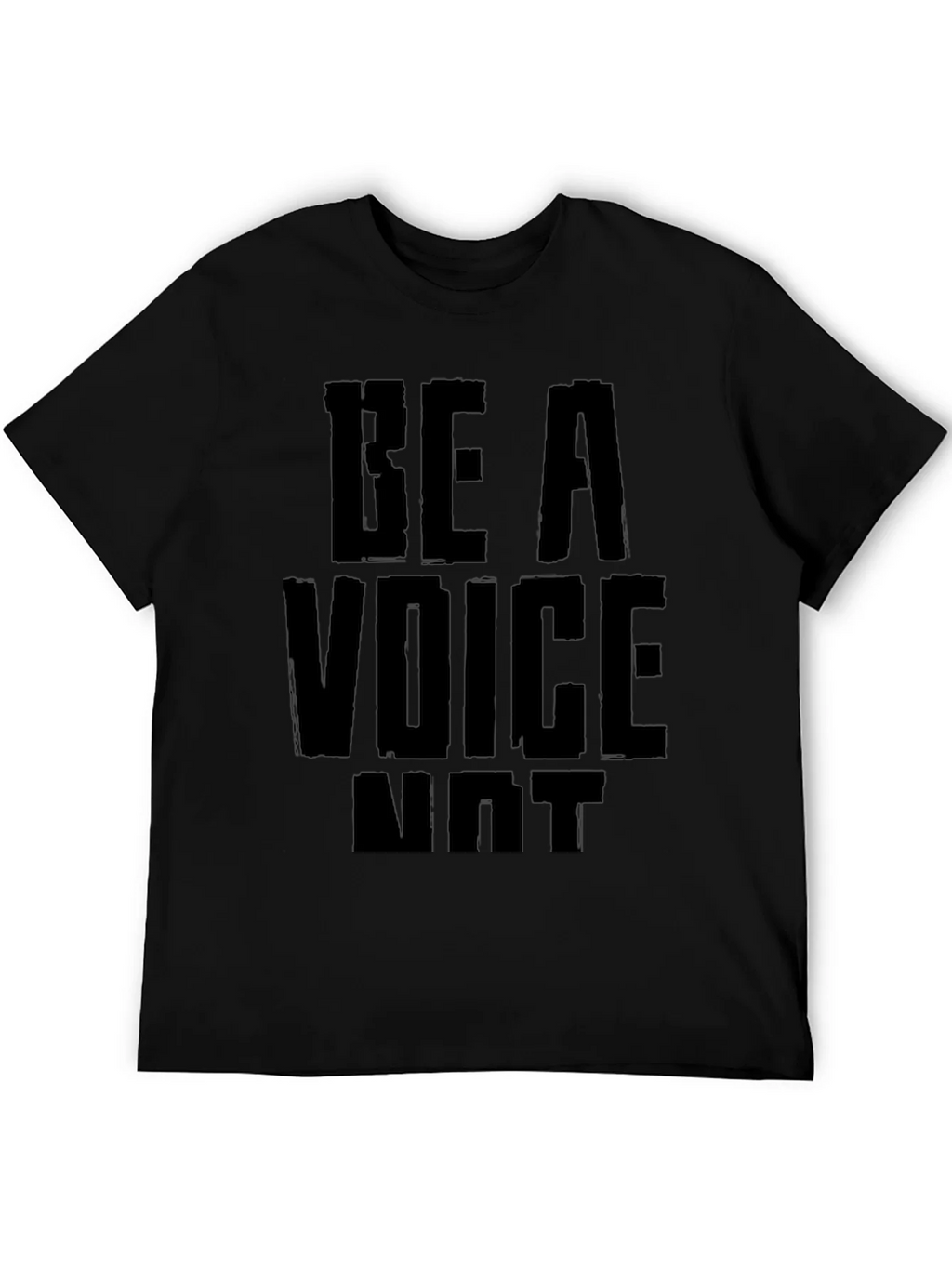 Be A Voice Not an Echo Black Graphic Tee product image 5