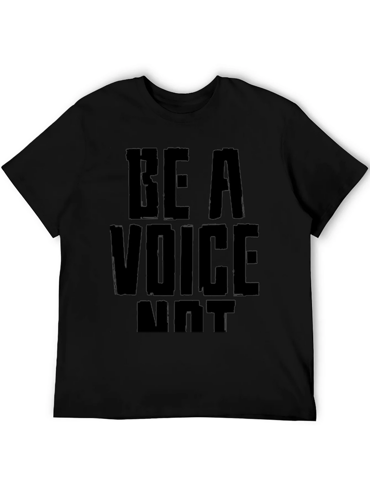 Be A Voice Not an Echo Black Graphic Tee product image 5